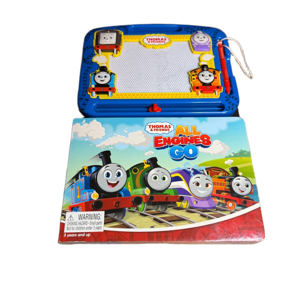 Thomas & Friends All Engines Go Magnetic Drawing Board Book with Pen & Stencils